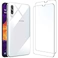 NEW'C Cover per Samsung Galaxy A50 Gel TPU in silicone custodia ultra trasparente e 2 × vetro temperato per Samsung Galaxy A5