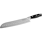 Probus Küchenmesser aus Edelstahl mit handgeschliffener Klinge sowie ergonomischem, rutschfestem Griff – 34 cm (Klinge: 20 cm