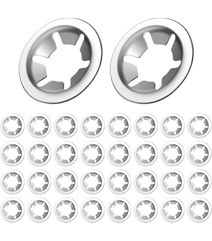 Rondelle Fermo Stella Esterne M2 In Acciaio Inox A2 - 100 Pezzi - Foro 2mm