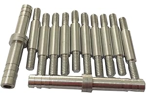 JIEXI HWYP Archery Compound Bow Aluminum Arrow Insert Connector for ID 6.0mm Shaft Pack of 50