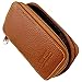 Parker Genuine Leather Zippered Safety Razor & Double Edge Blade Travel Case