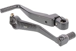 MZA MEYER-ZWEIRADTECHNIK GMBH Enduro Sport/Tuning SET Kickstarterhebel + FuÃŸschalthebel klappbar (mit Haltekugel+Feder, Federspannung einstellbar), Farbe carbon