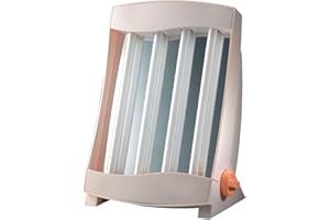Efbe-Schott Facial Tanning Lamp with 4 Tubes, 75 W, Includes 2 Protective Eye Goggles, Peach/White, SC GB 834