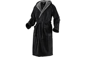 Mount Swiss Bademantel Damen Herren ARBON mit Kapuze aus edler Baumwolle I Morgenmantel flauschig I Frottee I Kimono mit Farb- & Größenauswahl S - 8XL I Bath-Robe Öko-Tex Standard 100