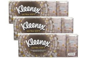 Kleenex Paper Pocket Tissue - Soft Hand Bag Tissue for Travel and Everyday Use - Mini Tissues Pocket Packs - Facial Tissues in Multipack for Car and Home - Tissues Box, 3 Pack + Cheeroo Magnet