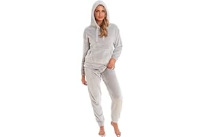 KATE MORGAN Womens Pyjamas Warm Fleece Pyjamas for Women Sets Pjs S-XL | Soft Twosie Pyjama Set for Ladies Gifts for Her