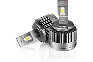 WinPower D5S LED Lampadine Fari 12V 70W 12000LM 6000lm Bianco HID a Led Kit di conversione Collega direttamente al reattore Xenon originale, 2 Pezzi