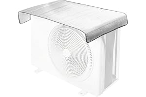 Leling Housse De Protection pour Climatiseur Extérieur, Couvercle Unité Extérieure, Résistant À l'eau, Économie D'énergie, Universel Étanche, Feuille D'aluminium Et UV, 47x94CM