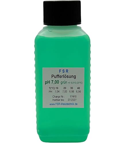 Measury pH Kalibrierlösung 4.00 und 6.86, pH Pufferlösung je 250ml, Eichlösung R