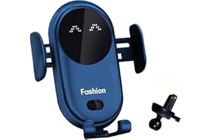 CHENRI 2025 Gumaxx Phone Holder, Handyhalterung Auto mit Ladefunktion, 360° Drehbar Handyhalterung, Schnell Aufladende Kabelloses Autoladegerät, Wireless Car Charger, Handyhalter für Auto Lüftung (Blau)