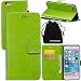 Produktbild iPhone 6s Case, iPhone 6 Case, DRUnKQUEEn Wallet Case with Cellphone Holder - PU Leather Cover Purse Slim Fit Card Slot for Apple iPhone6s / iPhone6