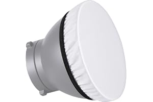 NEEWER 2-pack 180 mm mjuk vit diffusorstrumpa, mjukar upp ljusutgången, perfekt för studio-stroboskopreflektor, porträtt, pro