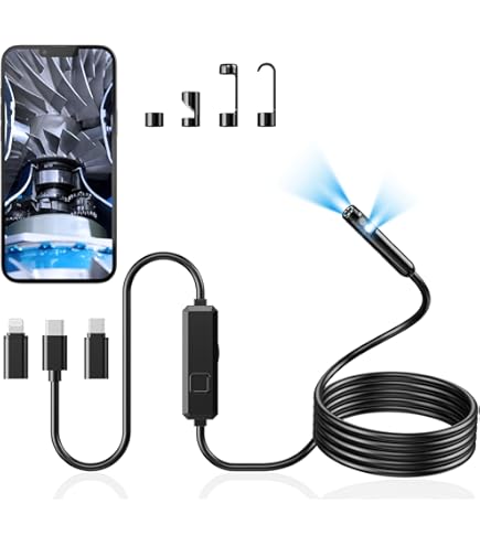 Waldtech P40 HD video endoscoop 10m - 8mm - flexibel - 4,3 display