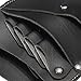 LuckyFine Salon PU Leather Hairdressing Clips Hair Cutting Combs Holster Holder Case Pouch Bag Barber Tool Black