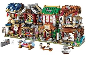 XINCHEN721 LOZ Mini Blocks Kids Building Bricks Toys Teens Puzzle Chinses Chinatown Store Model(no Box) (1733-1736(4pc/set))