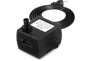 JONZZY Bomba de Agua para Acuario, Pecera, Estanque o Fuentes, Regulador de Potencia, Bajo Consumo (25, Vatios)