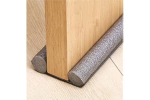 MILIWAN Paraspifferi Sottoporta Guarnizione per Porta Striscia di Tenuta Inferiore della Porta Antirumore Può Prevenire Efficacemente Vento, Polvere e Insetti ecc (Grigio)