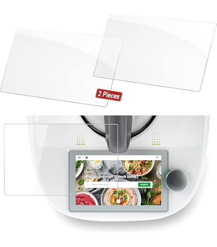 Lot De 2 Films De Protection écran Pour Thermomix TM7 - Anti-reflets, Anti-traces, Résistant Aux Rayures - Pose Facile Sans Bulles