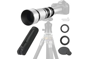 JINTU 650-1300mm Telephoto Zoom Lens | F/8.3 | for Canon Nikon SLR T8 T8i T7i T7s T7 T6s T6i T6 T5 SL3 SL2 4000D 650D 800D 550D 80D 90D 60D 5D IV D5600 D5500 D5100 D3300 D3200 D7500 D90