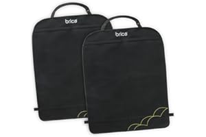 Munchkin Deluxe Extra Large Car Seat Kick Mats, Protects Against Scuffs, Moisture and Dirt, Black, Pack of 2