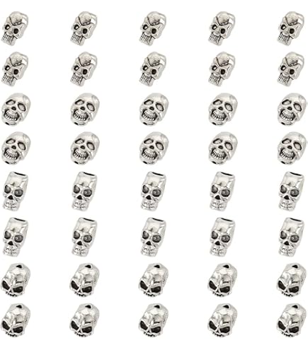 PandaHall Perline A Forma Di Fiore Stile Tibetano - 180 Pezzi Argento Antico Per Bigiotteria Fai Da Te
