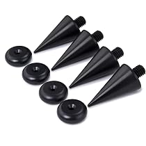 Pointes De Découplage En Aluminium Anodisé Noir Et Rouge - Améliore Le Son De Tes Enceintes !