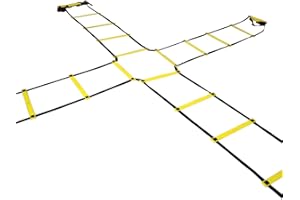 ‎SPORTACULAR GEAR Sportacular Gear Koordinationsleiter Cross (4-Way) 4x2m inkl. Tasche I Trainingsleiter Leiter für Koordinationstraining, Agility Training, Fussball, Basketball, Fitness