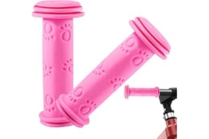 Eventerde Handle Bar Grips, Soft Rubber Bicycles Grips, Waterproof Cute Handlebar, Kids Bikes Replacement Grips for Kids Girls Boys