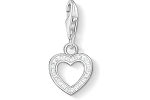 THOMAS SABO Charm Club Original love theme with Lobster Clasp 925 Sterling Silver Jewellery Compatible with Bracelets & Necklaces