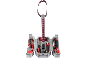 HORKI Zestaw narzędzi młotkowych, do codziennej naprawy gospodarstwa domowego, walizka na narzędzia, szczypce, zestawy naprawcze "zrób to sam", zestaw akcesoriów do młotków (model pęknięty)