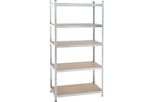 Estexo Etagère de stockage Etagère sans boulons Etagère à usage intensif Etagère sans vis galvanisés ou bleus