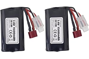 ZYGY 2PZ 7.4V 1500mAh Batteria Al Litio T-plug per WLOTYS 12423 12401 12403 12428 HM163 HM164 YC200 9155 9156 4WD Ad Alta Velocità Off-road RC Batteria Per Auto Telecomando