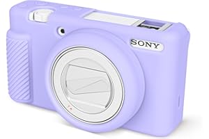 Rieibi Etui ZV-1F, miękkie silikonowe etui ochronne do Sony ZV1F/ZV-1M2/ZV-1 Mark II Vlog Camera, lekkie etui ZV1F - fioletowe