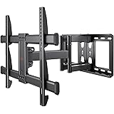 Perlegear Support Mural TV pour écrans 37-84 Pouces Jusqu'à 60KG, Fixation TV Murale Inclinable et Orientable Max. VESA 600x4