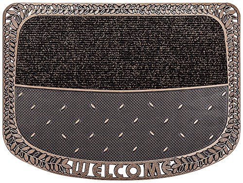 PUR|TwinClean Design Fussmatte für Innen und Aussen in bronze metallic ca. 75 x 57 cm