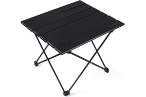 RISEPRO Portable Camping Table, Ultralight Folding Table with Aluminum Table Top and Carry Bag, Easy to Carry, Ideal for Outdoor, Camping, Picnic, Cooking, Beach, Hiking, Fishing 40 X 34 X 32cm