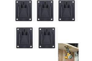 BDHI 5pcs Tool Holder Dock Mount for Dewalt 12V 20V Drill and Milwaukee M18 Tools Holder Wall Mounted Hanger Storage Organization(Y99-5)