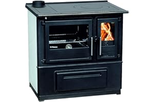 EEK A+ Küchenofen Holzherd Plamen Slavonac N weiß, linke Version - 8 kW Dauerbrandherd