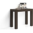 Mobili Fiver, First Extendable Console Table, 45(305) x90 cm, Dark Walnut, Made In Italy