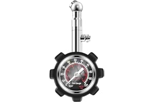 AUTESS Tire Pressure Gauge,100 PSI Large Easy Read Tire Gauge, Certified ANSI B40.1 Accurate, Compatabile for Bicycle, Car, SUV, Truck & Motorcycle