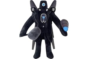 saznioeu Titan Cameraman Plush Cameraman Series Upgraded Titan Cameraman, Skibidi Toilet Giant Figures Upgraded Titan Cameraman Plush Toy, Halloween for Fans and Kids (A)