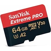 SanDisk Extreme PRO microSDXC UHS-I hafıza kartı 64 GB + adapt&ouml;r ve Rescue Pro Deluxe (akıllı telefonlar, aksiyon kameraları 