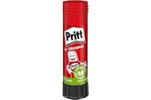 Pritt Limstift, Säkert och Barnvänligt Lim för Pyssel med Papper, 1x43g