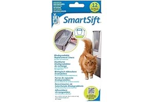 Catit Smart Sift Sacchetto Biodegradabile per Vasca Lettiera, 40X25X22 cm