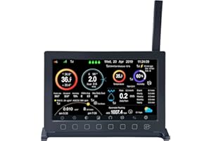 ECOWITT Console HP2560 for Weather Stations, WIFI Indoor 7 Inch TFT Color Display with Touch key, A Accessory, Cannot Be Used Alone, Support WS90/ WS80/ WS69 Outdoor Sensors or Accessories