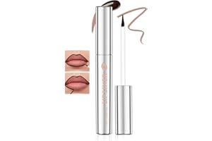 Prreal Peel Off Lip Stain, Waterproof Tattoo Peel Off Lip Liner, Non-sticky Lips Liner Stain Long-lasting, Matte Finish Lipgloss Makeup, Neutral Mauve