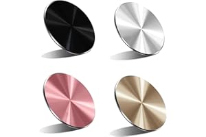 AJUNLKVDR 4pcs Aimant Telephone Voiture,Aimant de Téléphone Portable,Aimants pour Téléphones Portable,Plaque Magnétique en Plaque Métallique,Autocollant Téléphones Magnétique,Aimants de Voiture