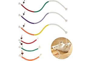 MUZHUPGUZ 6 Pz Giocattolo di Erba Gatta Corda da Mordere, 70 cm/20 cm Bastoncini Erba Gatta per Gatti, Giocattoli Corda per Gatti Giochi da Masticare Bastoncini per Denti Antistress Catnip Stick