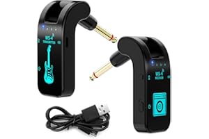 Sarini New 2.4G Guitar Wireless Transceiver Electric Guitar Wireless Transceiver 8 Channel Guitar Wireless Transmission System 10 Hours Of Battery Life