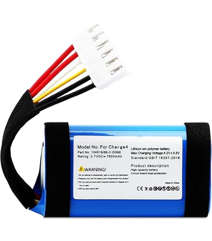 Batterie Li-ion 6000mAh 3.7V Remplaçable Pour JBL Charge – Grande Capacité AEC982999-2P – Longue Autonomie